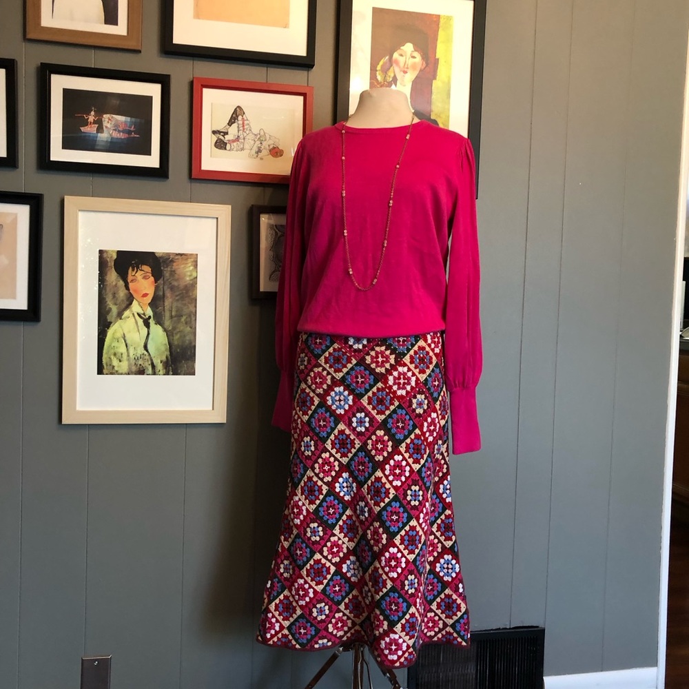 Lauren by Ralph Lauren Hot Pink Crew Neck Sweater Size XL